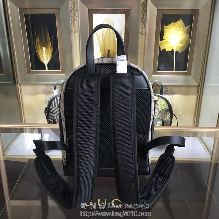 GUCCI 古馳女包 新款 429020 雙G帆布雙肩包 Gucci女款背包